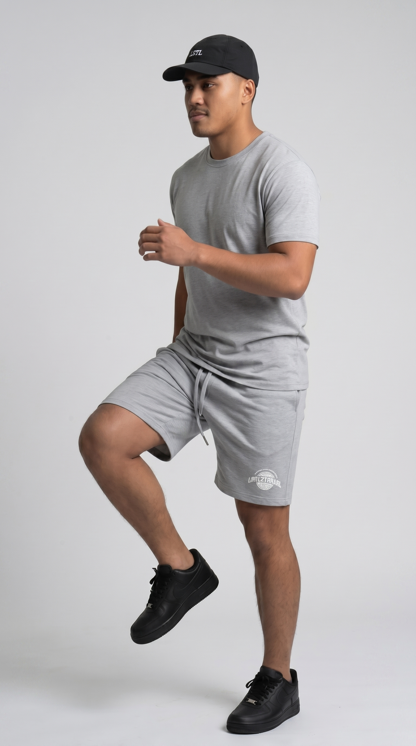 COTTON GREY WRLD SHORTS