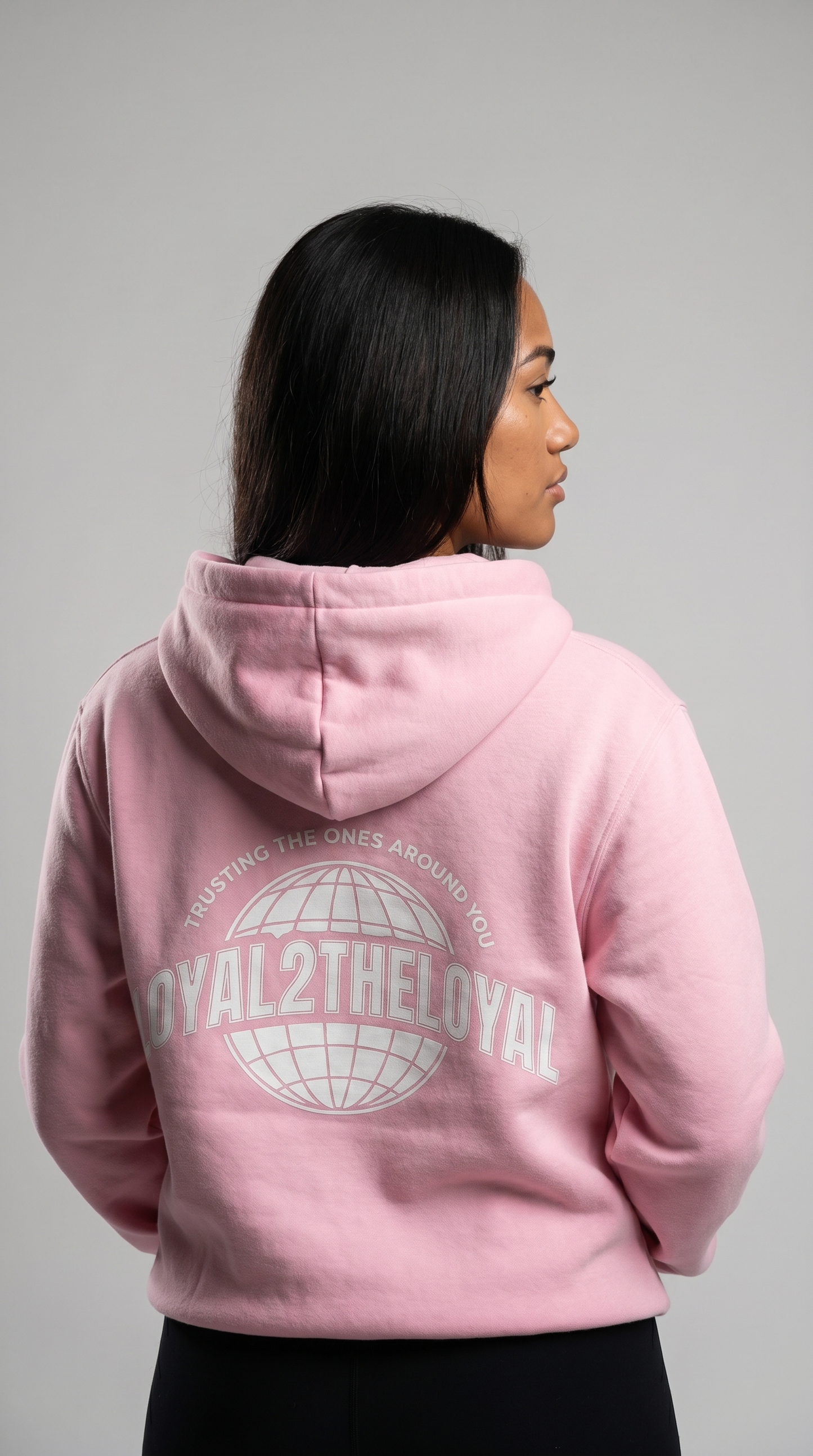 PULLOVER WORLD HOODIES (PINK)