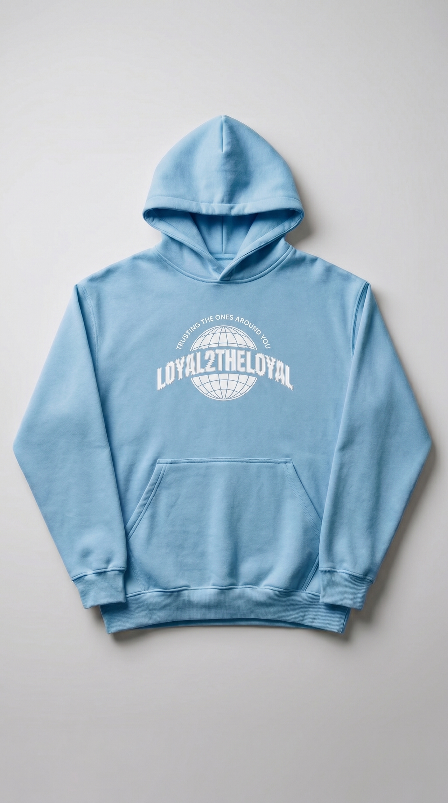PULLOVER WORLD HOODIES (SKY BLUE)