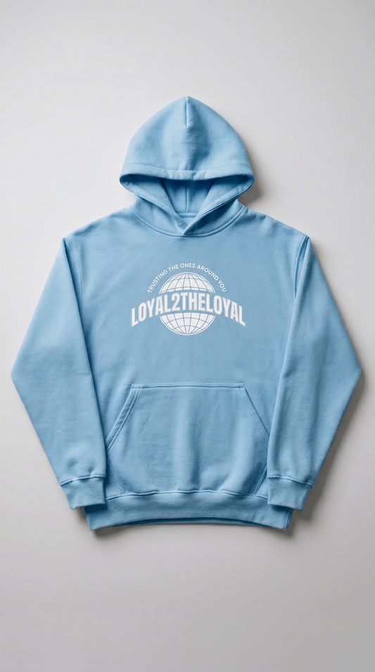 PULLOVER WORLD HOODIES (SKY BLUE)
