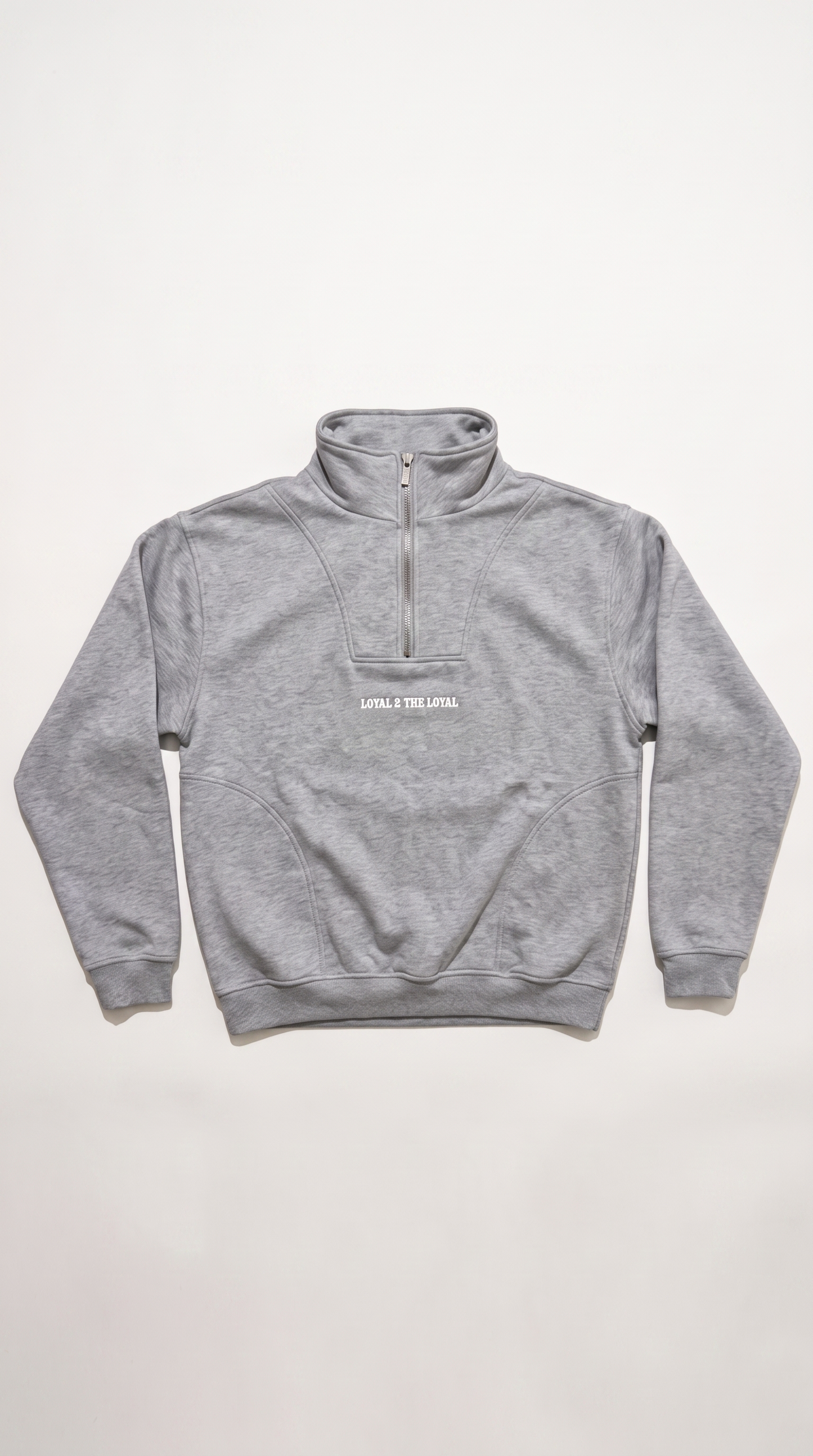 WORLD QUARTER ZIP (GREY)