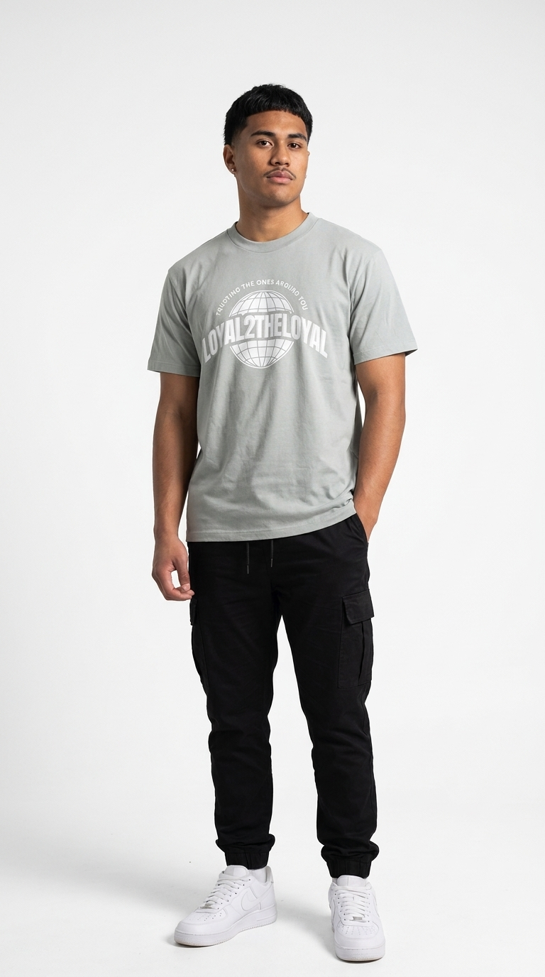 COTTON WORLD T-SHIRT LIGHT GREY