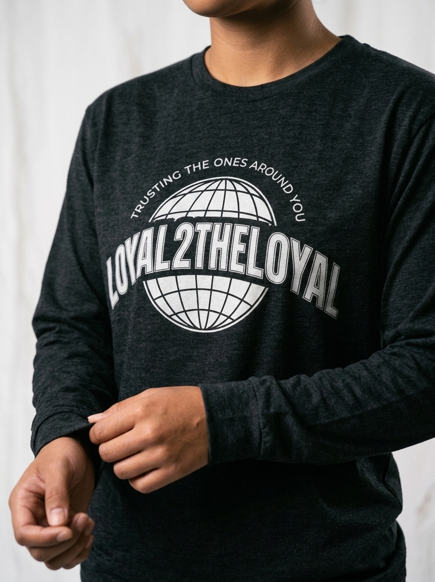 COTTON WORLD LONG SLEEVE BLACK